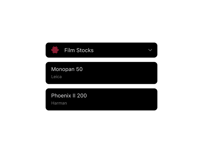 Frames analog photography app with custom aperture sequences and expanded film stock library