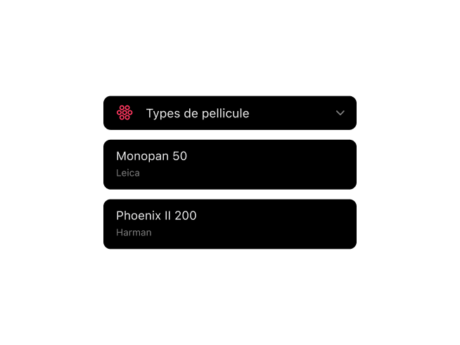 Application Frames avec séquences ouverture personnalisées et bibliothèque pellicules étendue