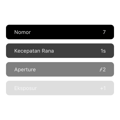 2. Catat setiap bidikan saat Anda memotret