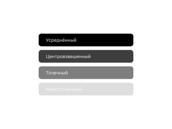 Приложение Frames для плёночной фотографии, показывающее запись метаданных режима замера для анализа экспозиции