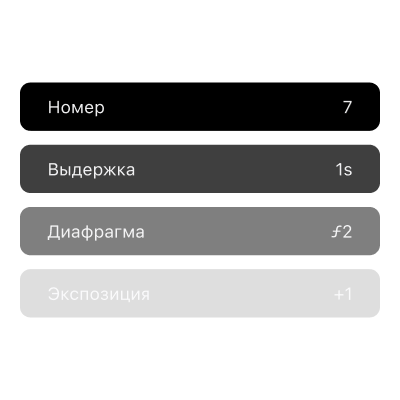 2. Записывайте каждый кадр по ходу съёмки